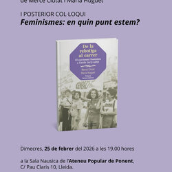 Presentació del llibre 'De la rebotiga al carrer' de Mercè Ciutat i Maria Huguet