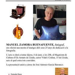 Presentació de l’arxiu fotogràfic de Manuel Zamora Buenafuente