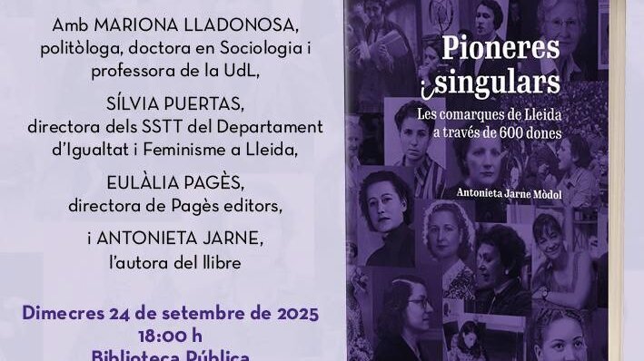Presentació del llibre 'Pioneres i singulars' d'Antonieta Jarne