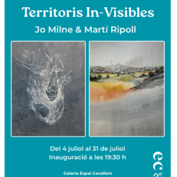 Exposició “Territoris In-Visibles”, amb els artistes Jo Milne i Martí Ripoll