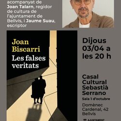 Presentació llibre 'Les falses veritats' de Joan Biscarri