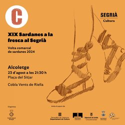 “Sardanes a la fresca” a Alcoletge amb la Cobla Vents de Riella