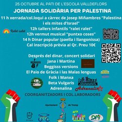 Jornada solidària per Palestina