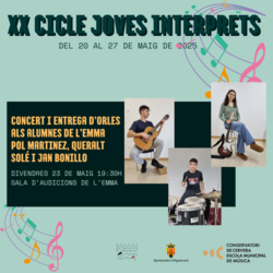 XX CICLE JOVES INTÈRPRETS