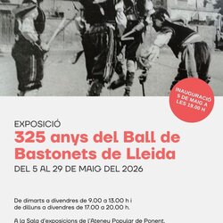 Exposició '325 danys del Ball de Bastonets de Lleida'