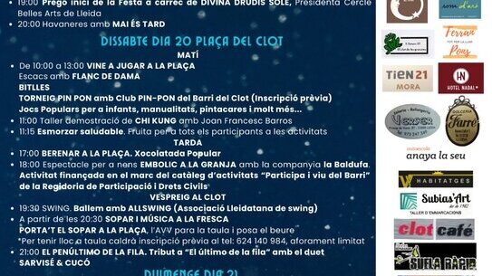 Festa al barri del clot 2025
