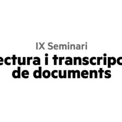 Seminari de Lectura i Transcripció de Documents a l'IEI