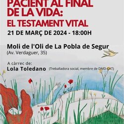 Xerrada: «Els drets dels pacients al final de la vida. El testament vital»