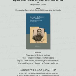 Presentació del llibre 'Sis anys de foscor (1937-1943)'
