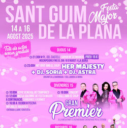 Festa Major de Sant Guim de la Plana