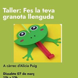 Taller 'Fes la teva granota llenguda'