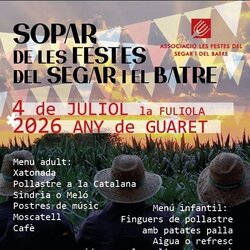 Sopar de les Festes del Segar i el Batre