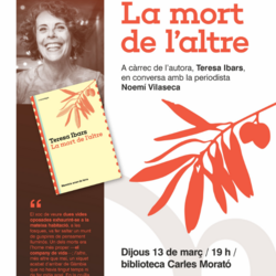 Presentació del llibre: 'La Mort de l'altre', de Teresa Ibars