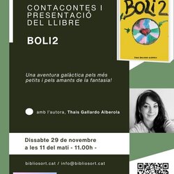 Contacontes i presentació del llibre 'Boli2', amb l'autora Thais Gallardo Alberola