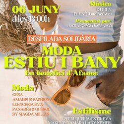 Desfilada solidària 'Moda estiu i bany', en benefici d'Afanoc