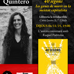 Presentació del llibre '40 segons. Les ganes de morir en la societat capitalista'