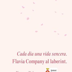 Xerrada de l'escriptora Flavia Company 'Cada dia una vida sencera'