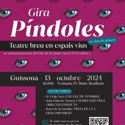 “Píndoles, teatre breu en espais vius”, a Guissona