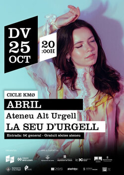 Abril, en concert a l'Ateneu Alt Urgell de La Seu