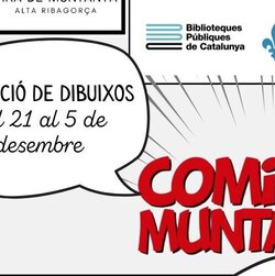 Exposició Còmic's i muntanya. Creada per Xavi Socias, Sergi Diez, Edu Català i Xavi Mountain.