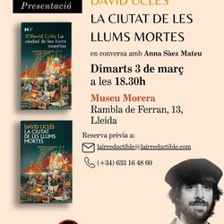 Presentació de 'La ciutat de les llums mortes', de David Uclés