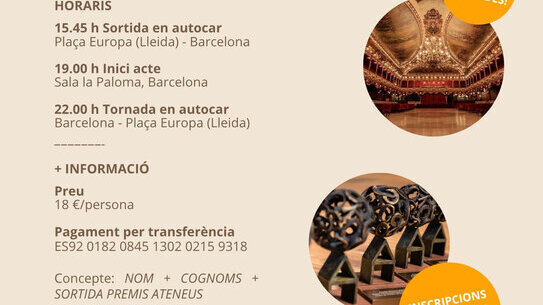 36a edició Premis Ateneus