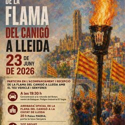 Arribada de la Flama del Canigó a Lleida