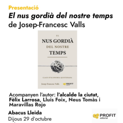 Presentació del llibre 'El nus gordià del nostre temps', de Josep-Francesc Valls