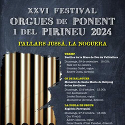 XXVIè Festival Orgues de Ponent i del Pirineu