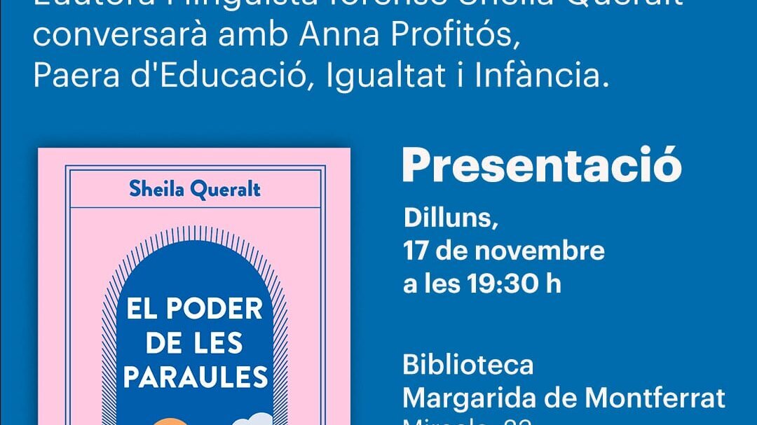 Presentació del llibre 'El poder de les paraules', de Sheila Queralt