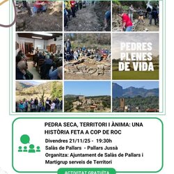 Projecció del documental: Pedres plenes de vida+ col·loqui amb Josep Maria Martí