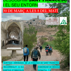 2a Caminada popular “Descobrim l’església de Sant Francesc i el seu entorn”