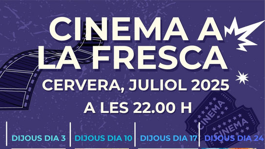 Cicle de cinema a la fresca a Cervera