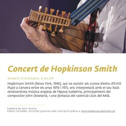 Concert del llaütista suís-nord-americà Hopkinson Smith