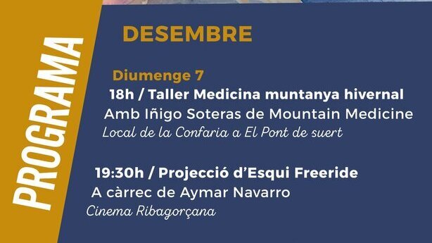 Projecció d'Esqui freeride, a càrrec de Aymar Navarro. 3ª Fira de Muntanya de l'Alta Ribagorça