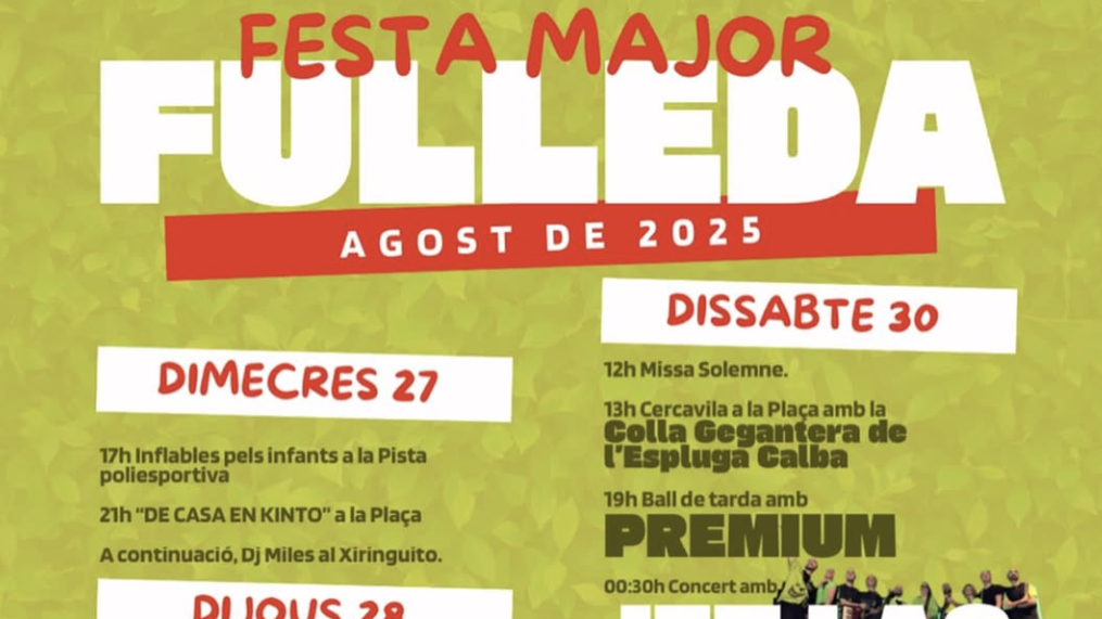 Festa Major de Fulleda