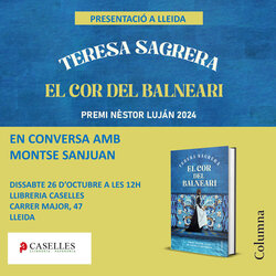 Presentació de 'El cor del balneari' de Teresa Sagrera, premi Nèstor Luján de novel·la històrica