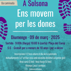 8a caminada "A Solsona ens movem per les dones"