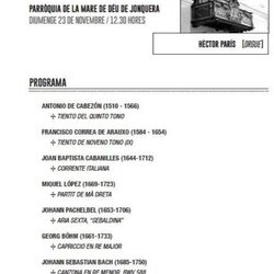 Festival d'Orgues. Concert de l’organista Héctor París