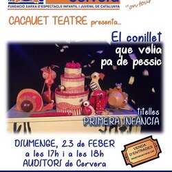 Teatre Familiar Representació d’”El conillet que volia pa de pessic”