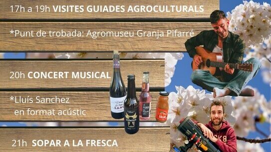 Vine a gaudir de la floració a la Granja Pifarré