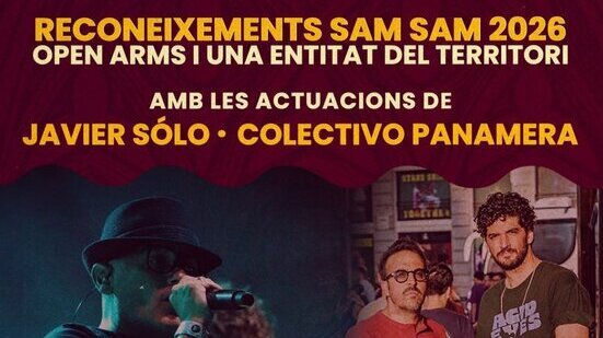 Open Arms rebrà el reconeixement Sam Sam Internacional 2026
