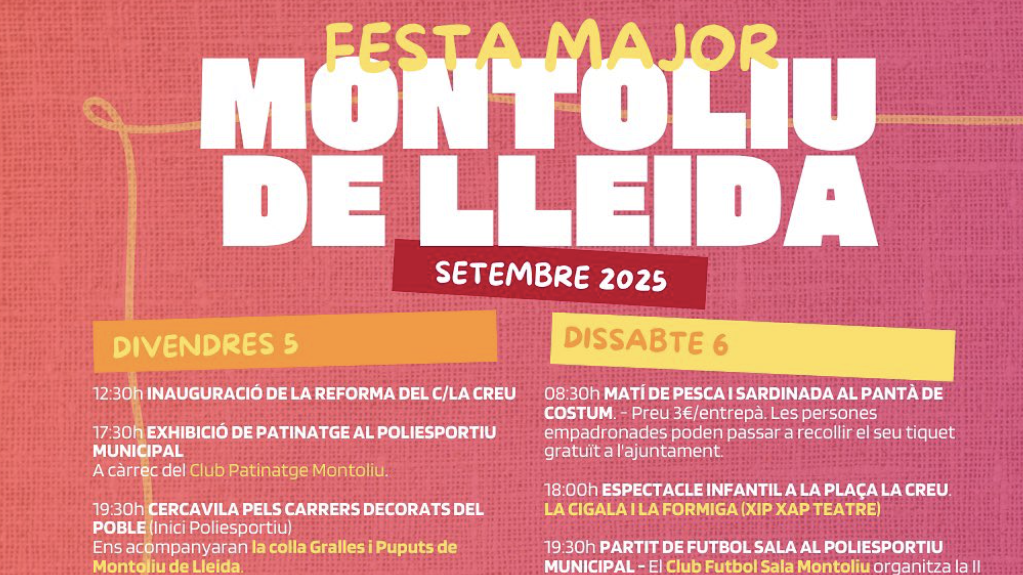 Festa Major de Montoliu de Lleida