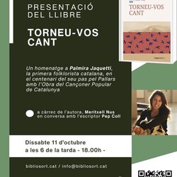 Presentació del llibre 'Torneu-vos cant' de Meritxell Nus.