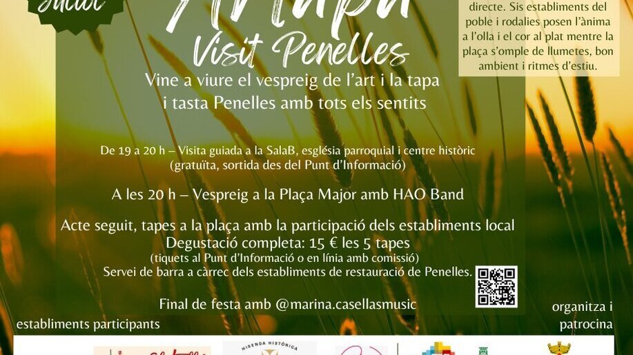 Artapa – Visit Penelles, una iniciativa que convida a viure una nit diferent al cor del poble