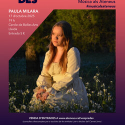 Actuació de la cantant lleidatana Paula Milara