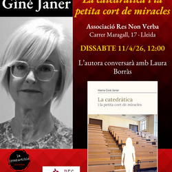 Presentació de la novel·la La catedràtica