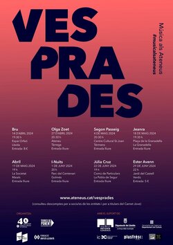 Ester Avenn clou la primera fase del cicle 'Vesprades. Música als Ateneus'